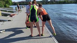 Cromwell Cup 2018 Womens Jr 4 Coxswain Splash [upl. by Benedix]