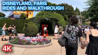 Disneyland Paris Rides and walkthrough [upl. by Eenobe278]