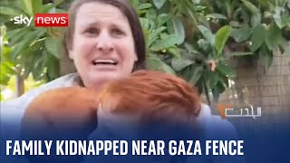 Israel Mother children and grandparents are kidnapped by Hamas gunmen [upl. by Ahsiya]