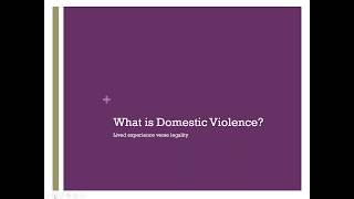 Domestic Violence 102 [upl. by Neve930]