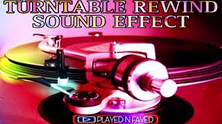 Various Turntable Rewind Sound Effects [upl. by Ninos]