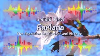 フィンジ：Forlana クラリネットとピアノのための5つのバガテルよりⅣ [upl. by Janik]