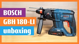 Bosch GBH 180LI  Professional Brushless Motor Cordless Rotary Hammer [upl. by Jemina]