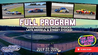 July 27 2024  FULL PROGRAM  Springport MidMichigan Speedway [upl. by Llekcir433]