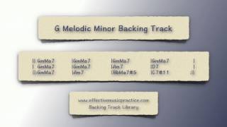 G Melodic Minor Backing Track [upl. by Kaspar668]