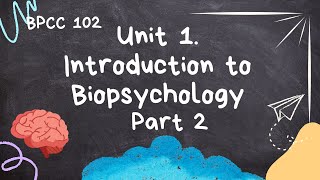 BAPCH IGNOU  BPCC102 UNIT1  INTRODUCTION TO BIOPSYCHOLOGY  PART 2 METHODS TO STUDY THE BRAIN [upl. by Odraode]