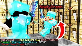 I TRAPPED THE OWNER ON HIS OWN MINECRAFT SERVER LIVING IN A LOCKER [upl. by Airel]