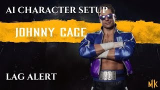 Mortal Kombat 11  Setting up the perfect Johnny Cage AI Character Update 104 4K 60fps [upl. by Arytahs766]