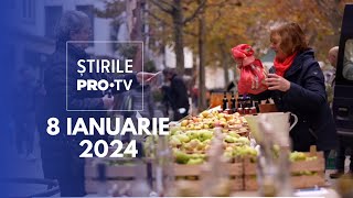 Știrile PRO TV  8 Ianuarie 2024 [upl. by Charlet]