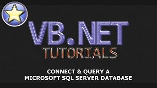 VBNET Tutorial  Connect amp Query a Microsoft SQL Server Database  Part 1 [upl. by Enaled]