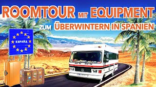 Überwintern Spanien Roomtour durch Zauberfees Wohnmobil mit unserem Equipment Wie leben wir dort [upl. by Afrika]