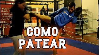 Aprender a lanzar PATADAS desde 0 en Muay Thai o KickBoxing [upl. by Marozas]