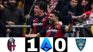 Bologna 10 Lecce Bologna vs Lecce All Goals and Highlights Serie A Liga Italia sportnews [upl. by Hakan]