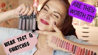 NARS POWERMATTE LIP PIGMENTS  SWATCHES OF ALL 20 SHADES [upl. by Weismann]