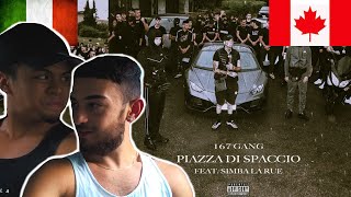 CANADIANS REACT TO ITALIAN RAP  167 Gang  Piazza Di Spaccio ft Simba La Rue [upl. by Anaerol]