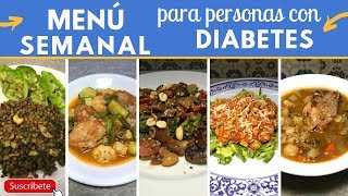 Menú semanal para DIABÉTICOS fácil y barato  Cocina de Addy [upl. by Nalid]