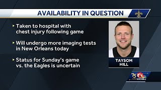 Taysom Hill back in New Orleans after injury in Dallas [upl. by Zechariah]