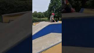 Massive drop into at potton skateboarding [upl. by Weisbart428]