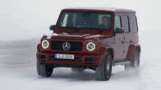 MercedesBenz G350d 4MATIC  Designo Hyacinth Red Metallic  Winter Driving Event Hochgurgl Austria [upl. by Minda]