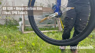 Schlumpf Kris Holm G36  Braus Carbon Fibre Rim Feat TPU Tube  Full Unicycle Assembly [upl. by Marthe]