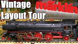 Vintage Marklin HO Scale Model Railroad Layout Tour 1950s Märklin Model Railway [upl. by Kiefer684]