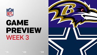 Baltimore Ravens vs Dallas Cowboys  2024 Week 3 Game Preview [upl. by Natsirc]