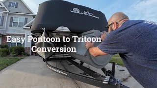 Pontoon to Tritoon Conversion The Easy Way [upl. by Anerres75]