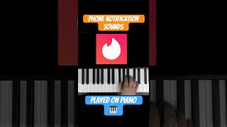 Phone notification sounds played on piano PART 1 piano bitesizepiano shorts pianoshorts phone [upl. by Edva]