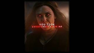 You Took EVERYTHING From Me  Wanda Maximoff Edit quotAvengers Endgamequot Odetari  Keep Up slowed [upl. by Odama]