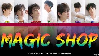 BTS 방탄소년단  MAGIC SHOP Color Coded Lyrics EngRomHan [upl. by Suravart]