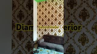 Embossed Wallpaper Work Done entertainment home youtube interiordesign popular [upl. by Leizar10]