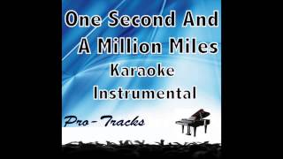 One Second And A Million Miles karaoke instrumental Bridges Of Madison County [upl. by Sayres]