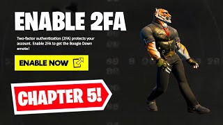 HOW TO ENABLE 2FA ON FORTNITE CHAPTER 5 [upl. by Nelyahs]