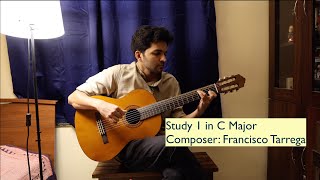 Study 1  Francisco Tarrega  C Major  Andante  Eythor Thorlaksson  Classical Guitar [upl. by Jeri]