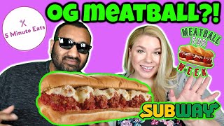 Subway Meatball Marinara Sub Review [upl. by Nagad510]