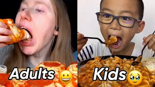 Kids vs Adults Mukbangers [upl. by Enimassej]