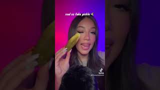 REAL PICKLE VS FAKE PICKLE 🥒 asmr shorts [upl. by Lorrimer]