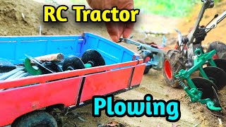 RC Tractor Plowing Fields With New Plow But😌Tractor DIY [upl. by Tlok972]