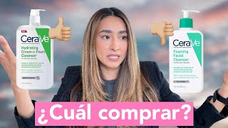 CERAVE Foaming cleanser vs Hydrating CreamToFoam cleanser  ¿Cuál elegir según tu tipo de piel [upl. by Sotnas]