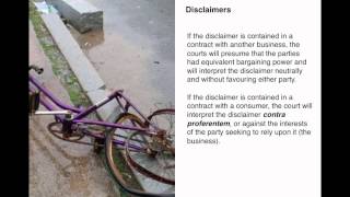 Contracts Disclaimers [upl. by Picker]