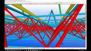 STRUCTURE TRIDIMENSIONNELLE PAR AUTOCAD ET TEKLE [upl. by Revlis342]