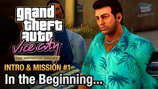 GTA Vice City Definitive Edition  Intro amp Mission 1  In the Beginning [upl. by Arat]