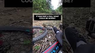 IT WAS JUST A FALL WHAT COULD BE WORSE mtb bicycle mountainbike downhill [upl. by Noillid]