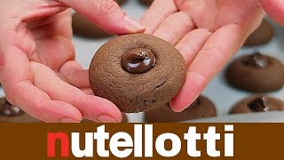 NUTELLOTTI FATTI IN CASA DA BENEDETTA  Homemade Nutella Truffles Cookies [upl. by Angeline508]