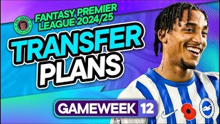 Fantasy Premier League Game Week 12 Transfer Tips [upl. by Llerahs]