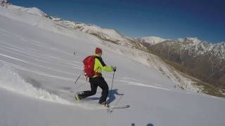 Telemark from MtKazbek slope [upl. by Parsaye]