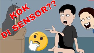 Animasi  Sensor TV Pentil sapi kok di sensor [upl. by Nyladnek]