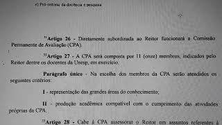 Questão INÉDITA REGIMENTO GERAL DA UNESP em questão Banca NAGATA [upl. by Horter]