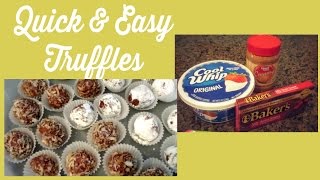 3 Ingredient Truffles  Perfect for the Holidays [upl. by Pantia589]