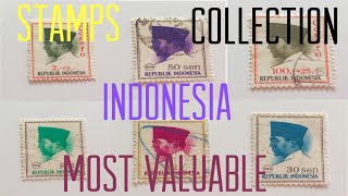 Stamps rates indonésia most valuable josershina in world stamps collection [upl. by Anaira276]